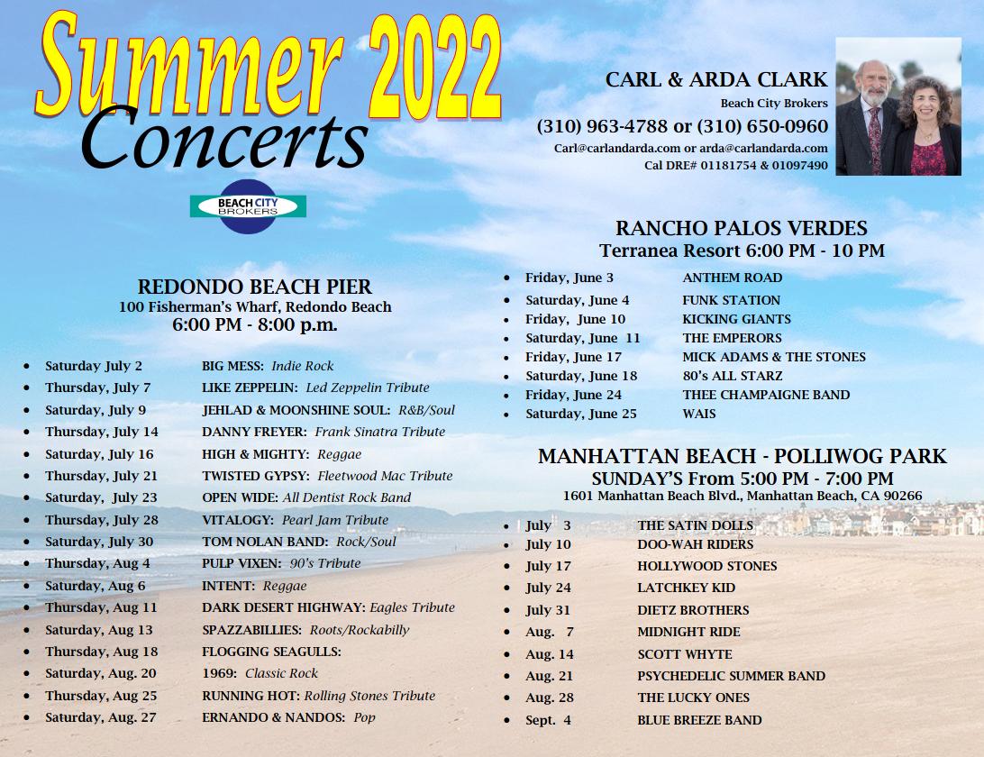 Summer Concerts in South Bay